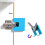 Universal Hinge Mount Plate Suitable with Wood Aluminum-2Pcs 3