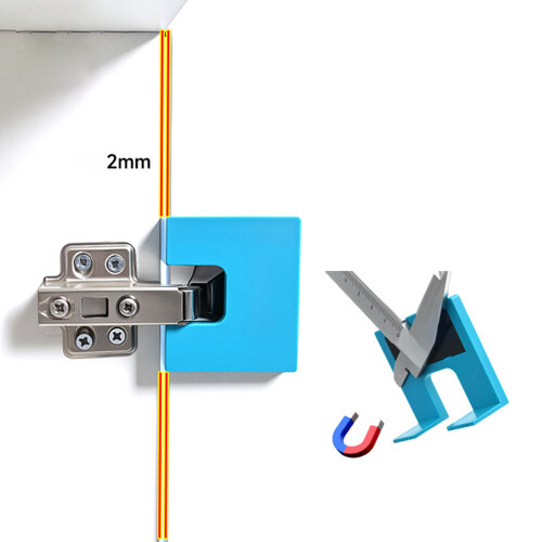 Universal Hinge Mount Plate Suitable with Wood Aluminum-2Pcs 2