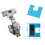 Universal Hinge Mount Plate Suitable with Wood Aluminum-2Pcs 7