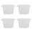 16Pièces Pots En Plastique Transparent Pour Hydroponie 2