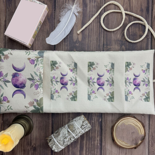 Storage Bag Ethnic Style Linen Pouch Suitable For Carrying Card 2