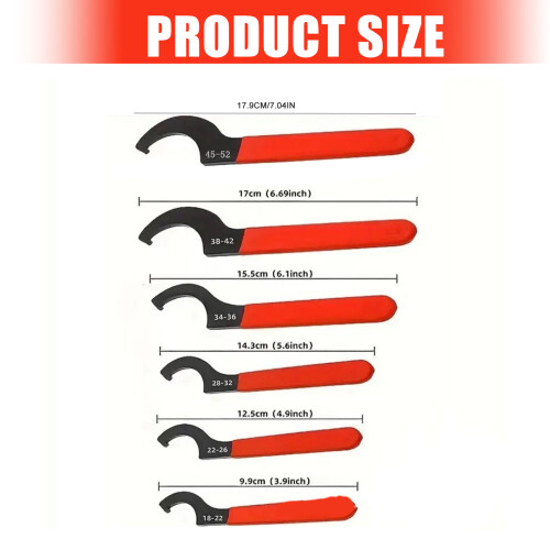 Professional 6 Count Angled Jaw Spanner Set Slip Resistant 1