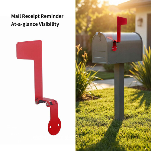 Contemporary Metal Mailbox Stand Offering Mail Reminder For 1
