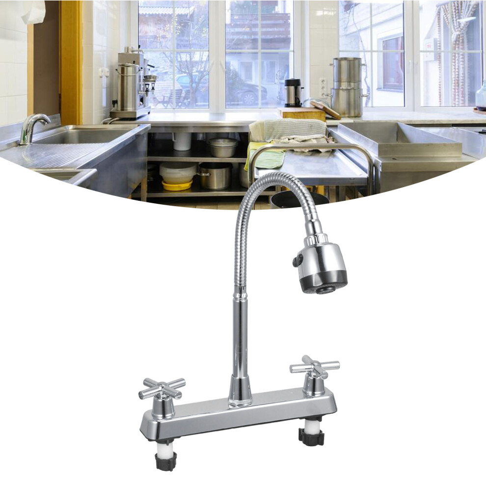Modern Double Handle Kitchen Sink Faucet Â 26.5X11x6cm Cold Hot Basin Mixer 8731385291685