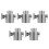 5Pièces Composant De Douche Argent ABS Compatible Salle De Bain 7