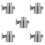 5Pièces Composant De Douche Argent ABS Compatible Salle De Bain 8