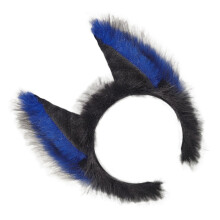 Pluche oorhaarband Haarstylingaccessoire Punk Hairhoop-Blauw