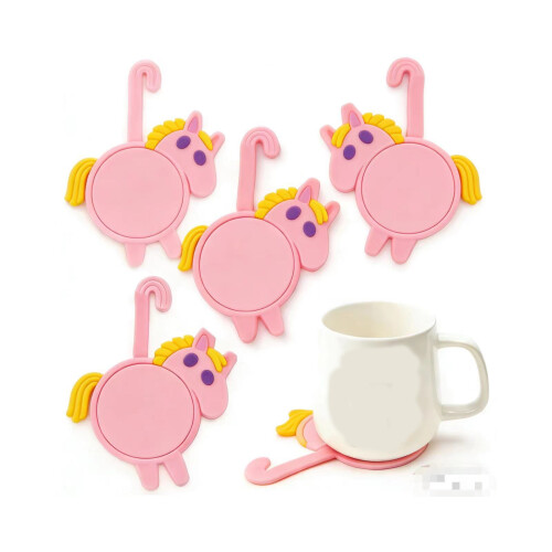 Set mit 4 kreativen Pferde-Getränkeschutz, tierischen-24