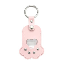 Conteneur de stockage de fourrures d'animaux en cuir,-Rose
