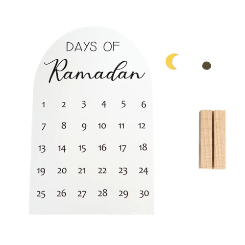 Stijlvolle houten standaard acryl countdowns display voor