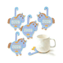 Tapis de tasse amusants sur le thème des animaux, résistants à-1