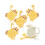 4pcs Horse Pattern Cup Holders Mat Flexible Beverage-20 1