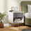 Homcom HOMCOM Bedside Drawers Modern Bedside Cabinet with Drawer and Handle, White 1