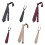 Stylish Polyester Silk Neck Tie With Elegant-6 champagne red 4