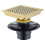 Bathroom Square Shower Drain with Flange Stainless-Brushed 11cm 5