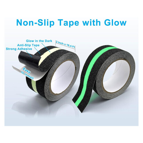 Heavy Duty antisliptape met Glows in The Darks gestreept, 2