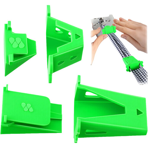 4Pcs Plastic Fabric Tube Maker Sewing Rolling Assistant Tool For