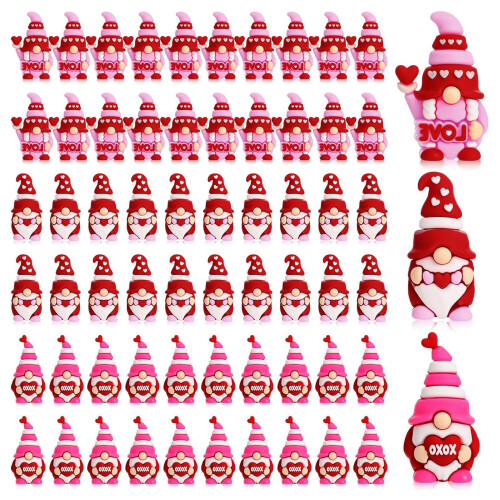 Figurines de Gnomes de saint-valentin faites à la main, cœurs-60
