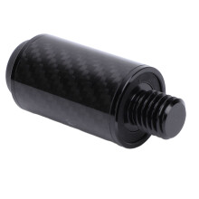 2-in Carbonfaser Pool Cue Verlängerung mit Stoßstange für Billardqueues