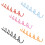 Functional 6 Hook Metal Wall Hook With Unique Wavy-Pink 4