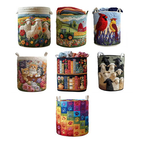 Stylish Collapsing Clothing Bin Laundry Hamper For Multiple-H 1