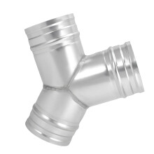 Strong 4 Unit Y Shaped Metal Air route Coupler With Coating-S