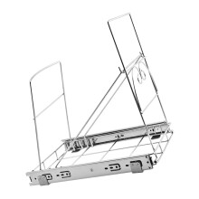 Verstellbarer Schrank-Mülleimer-Organizer, ausziehbar,-DYJ