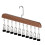 Multifunctionele houten kledinghanger met 10 verstelbare clips-A 1