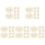 100Pcs Small Beige Woven Hats Mini Hat Props for DIY Decor 4