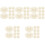 100Pcs Small Beige Woven Hats Mini Hat Props for DIY Decor 5