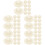 100Pcs Small Beige Woven Hats Mini Hat Props for DIY Decor 8