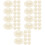 100Pcs Small Beige Woven Hats Mini Hat Props for DIY Decor 9