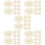 100Pcs Small Beige Woven Hats Mini Hat Props for DIY Decor 10