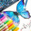 Sparkling Highlighter Marker Pen 0.7mm Fine Point-12 Colors/Box 7