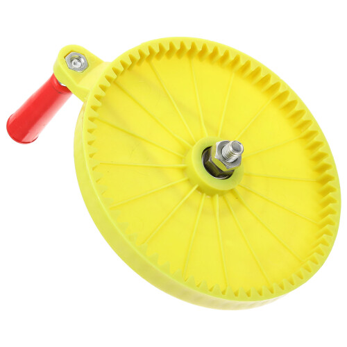 3Pcs Yellow Plastic Hand Crank Disk for Grain Thrower Agricultural Use 2