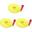 3Pcs Yellow Plastic Hand Crank Disk for Grain Thrower Agricultural Use 4
