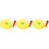 3Pcs Yellow Plastic Hand Crank Disk for Grain Thrower Agricultural Use 6