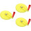 3Pcs Yellow Plastic Hand Crank Disk for Grain Thrower Agricultural Use 8