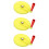 3Pcs Yellow Plastic Hand Crank Disk for Grain Thrower Agricultural Use 10
