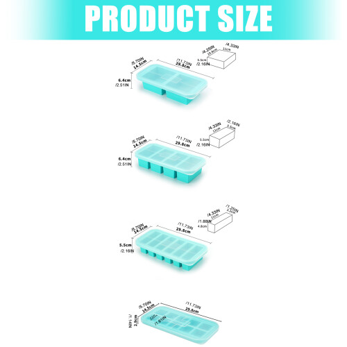Durable Silicone Ice Cubes Maker With Tight Lid Keep-Purple 4 2