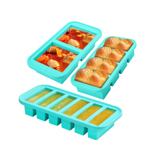 Multifunktionale Küchen-Gefrierschrank-Formen mit festem-Blau 2 2