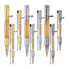 Set of 6 Slim Pens,Multi-Color Wooden Swivel Pen Set with Refill Shaft Bolt- Ballpoint Pen for DIY Wooden Swivel