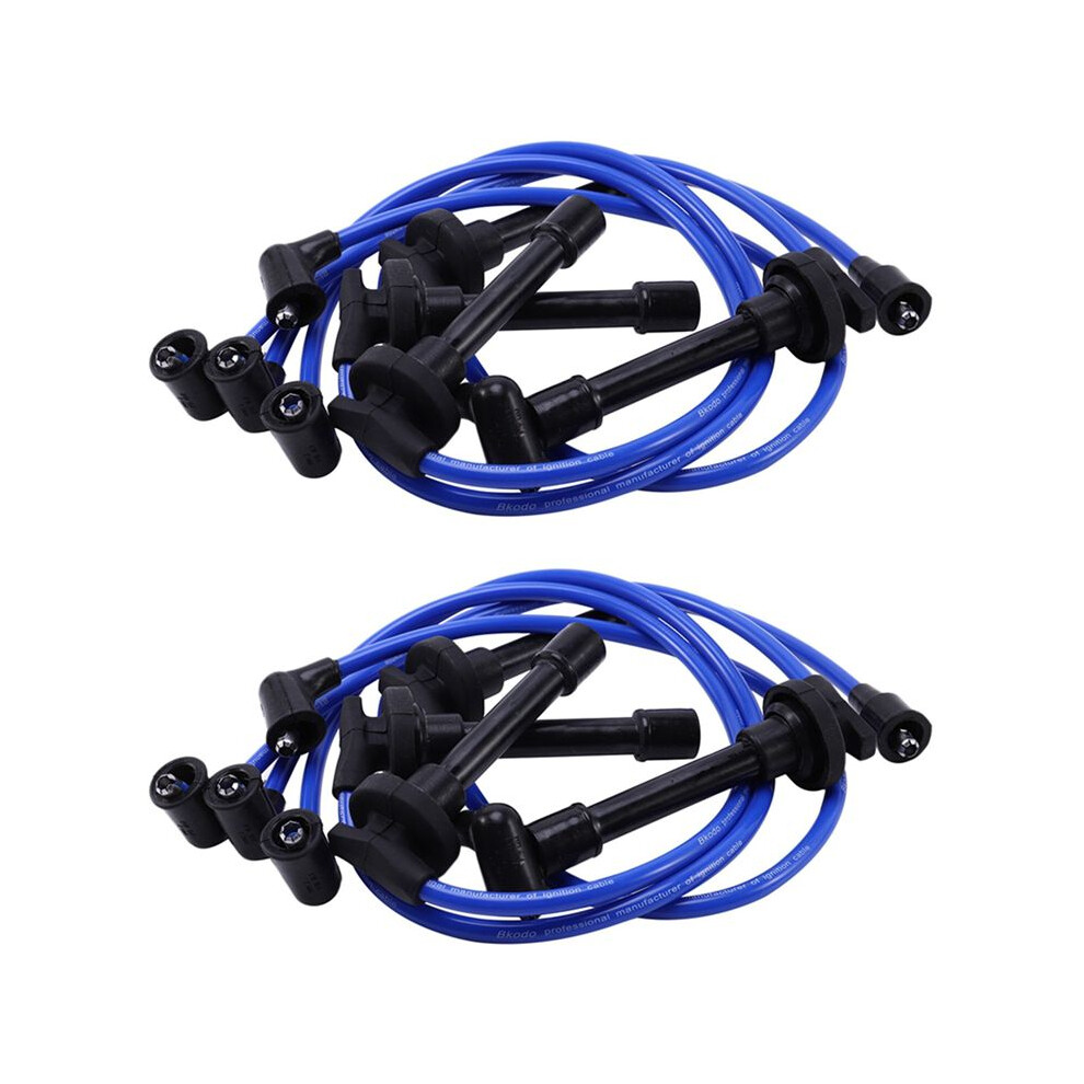 2X 32700-Pto-000 Wire Set, High Performance Ignition Wire For Del 1992-2002 4713933437039
