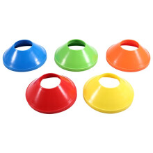 Small Logo Plate Round Mouth Dish Football Cylinder Practice Equipment Supplies Football Training Logo Plate
