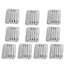60mm x 16mm Straight Repair Joining Mending Flat Plate Bracket 50Pcs