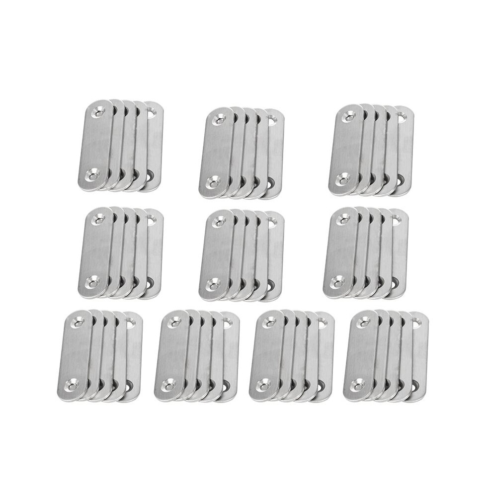 60Mm X 16Mm Straight Repair Joining Mending Flat Plate Bracket 50Pcs 4761042759078