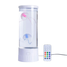 Lampe Méduse pour Aquarium, Veilleuse Océan, 7 Couleurs, LED, Lumières D'Ambiance pour la Maison, la Chambre à Coucher, le Bureau, Décoration