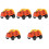 5St Mini Dinosaur Track Car ABS Kinderspeelgoed 5