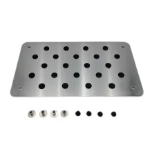 Aluminiumlegering Auto Antislip Plaat Tapijt Pedaal Vloermat Milieu Rubber Auto Accessoires Styling