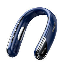 Draagbare USB-Nekventilator met Geluid 2400 MAh, Bladloze Koelventilator, LED-Digitaal Display, 5e Versnelling, Elektrische Ventilatoren